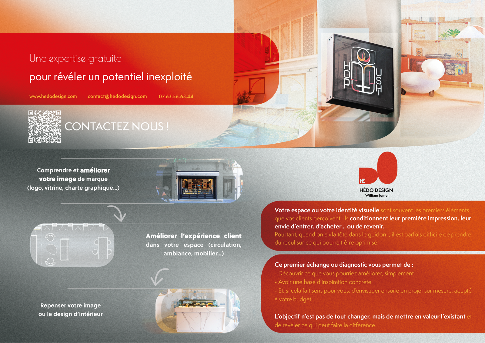 Offre boutique entreprise commerce gratuit projet architecture d'intérieur